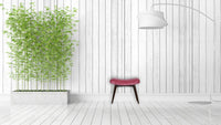 Pink Cotton Velvet Curved Bench