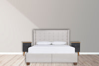 Charcoal Black Hand Painted Bedside