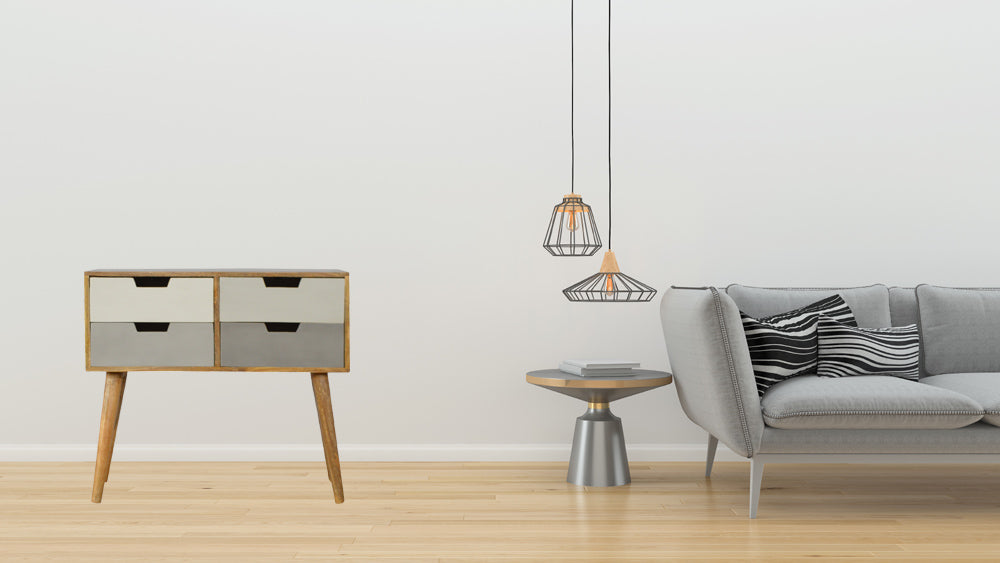Grey Gradient Console Table