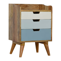 Blue and White Gradient Bedside